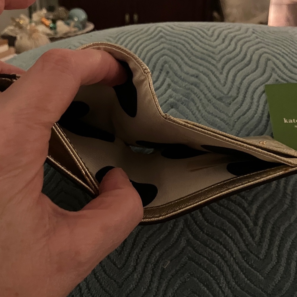 Kate Spade Metallic Gold Wallet - Picture 6 of 7